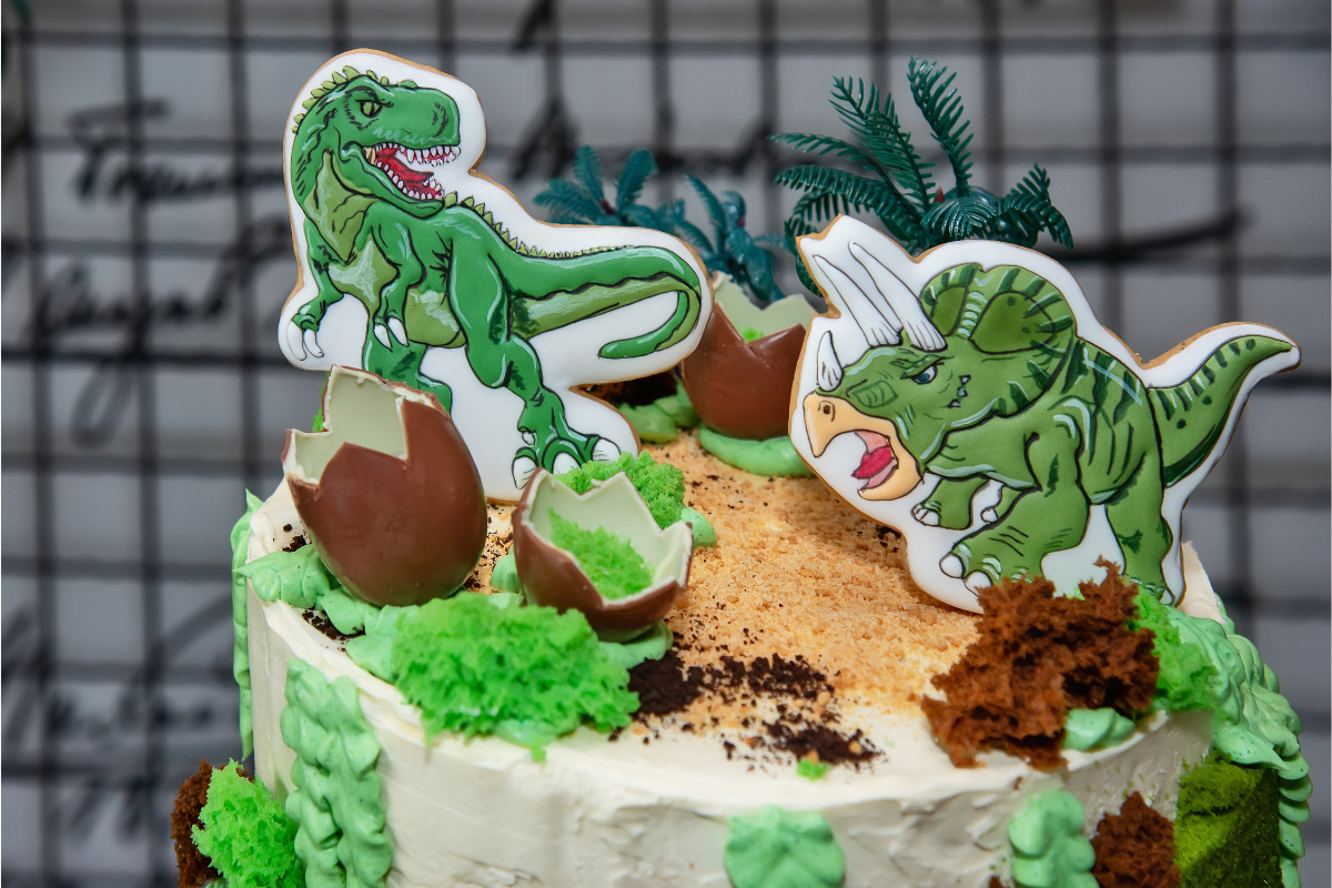 Gâteau des dinosaures