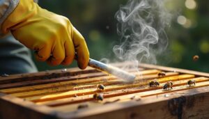 découvrez comment utiliser une mèche soufrée efficacement pour traiter les hausses et protéger vos ruches contre les parasites.