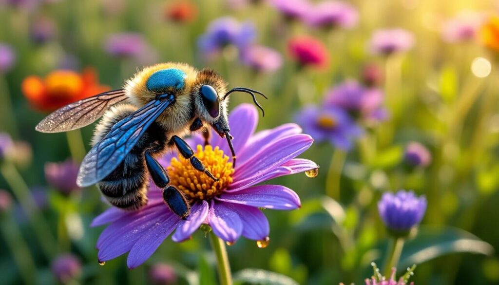 découvrez si l'abeille bleue produit du miel, ses caractéristiques uniques et son rôle dans la nature.
