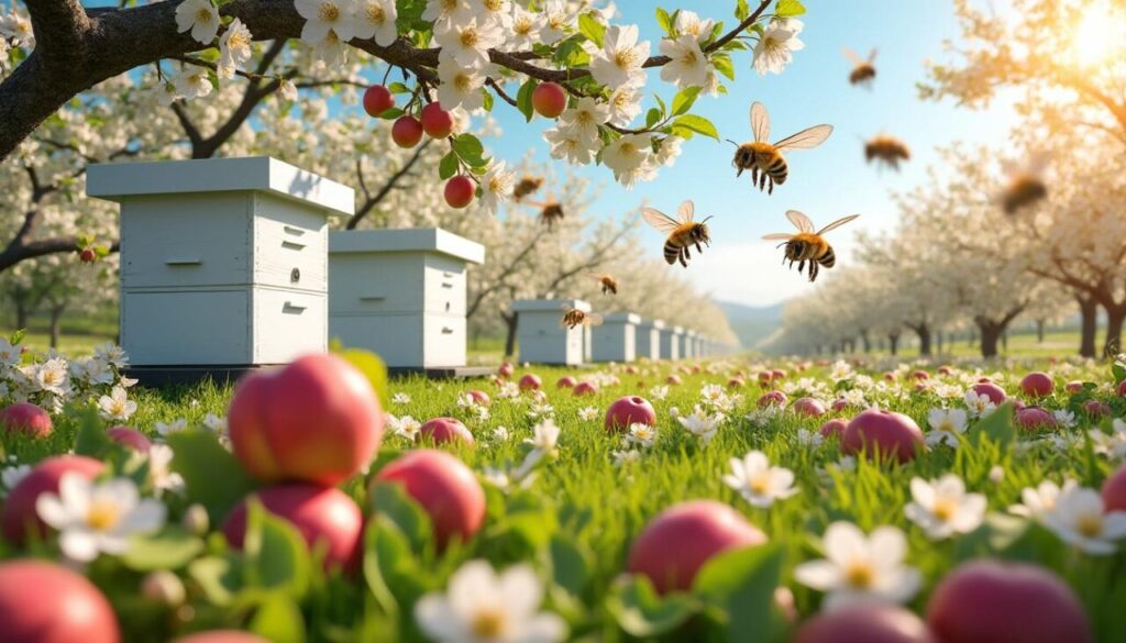 découvrez pourquoi élever des abeilles près d'un verger favorise la pollinisation, améliore la qualité des fruits et soutient la biodiversité locale.