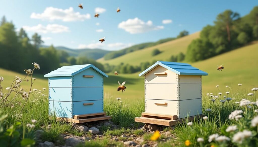 découvrez quelle distance respecter entre deux ruches pour assurer la santé et la productivité de vos abeilles.